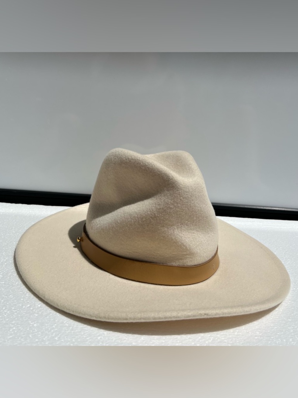 Lack Of Color 100% Australian Wool Wide Brim Fedora Rancher Hat Sz S 55 CM - Picture 5 of 12